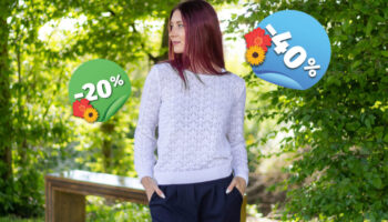 Vabimo vas, da izkoristite zadnje dni velikega poletnega znižanja, ki prinaša do 40 % popusta na izbrane modne pletenine.