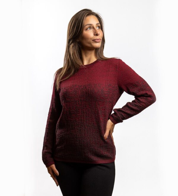 The Tara Sweater is a classic women’s sweater crafted from soft two-tone knit, combining comfort with elegance. With ribbed hems at the bottom and on the sleeves, it retains its shape beautifully while offering a timeless appeal. Its simple yet carefully designed cut makes it easy to pair with a wide range of outfits – from jeans for a casual look to tailored trousers or a skirt for more refined occasions. The Tara pullover is a versatile piece that keeps you warm on cooler days while ensuring you always look stylish and polished.