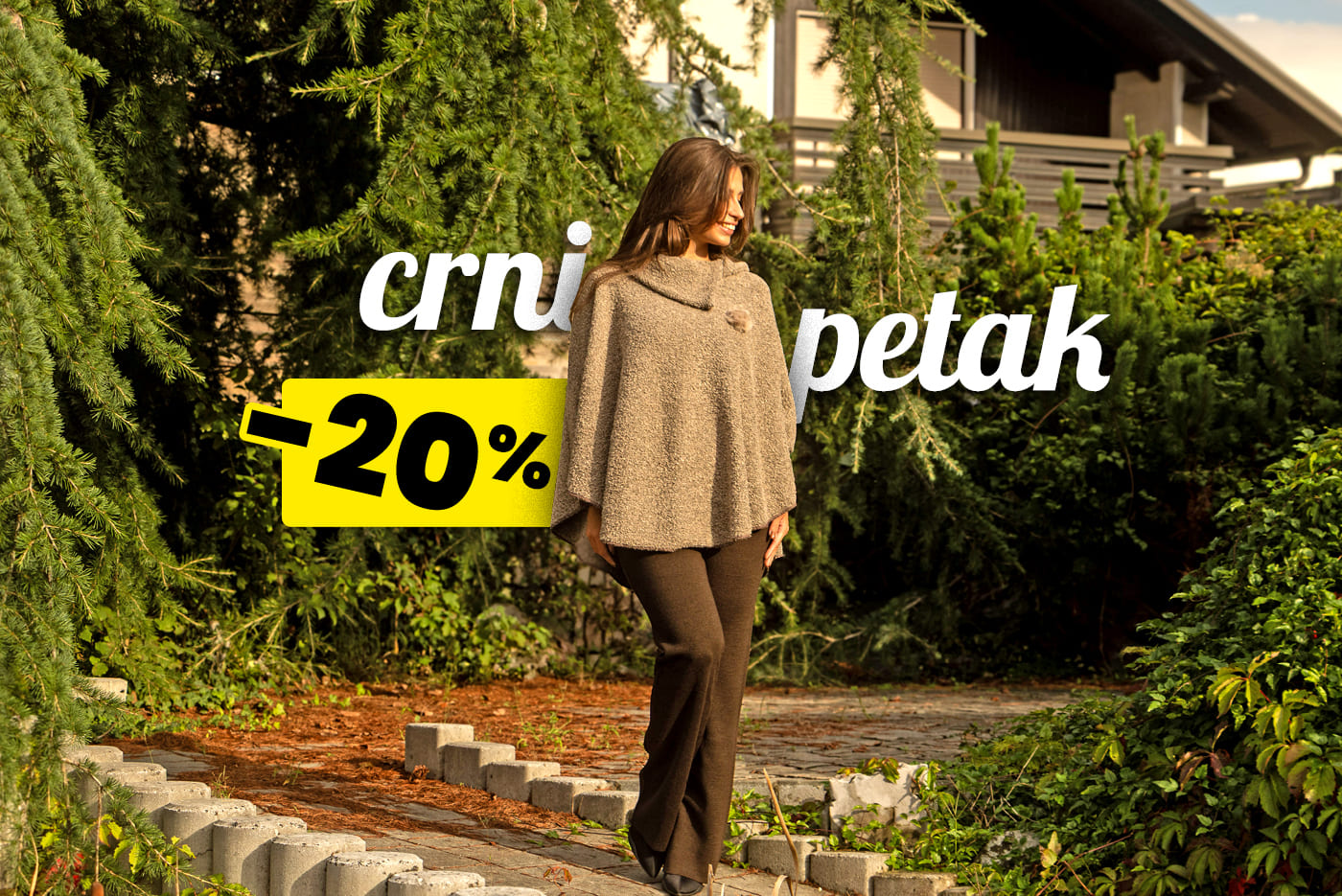 Jeste li propustili akciju "Prestignimo Crni petak"? Nema problema – sada dolazi prava akcija koju ne smijete propustiti! Od 27. studenog do 3. prosinca (ili do rasprodaje zaliha) nudimo vam 20 % popusta na sve nesnižene pletenine!