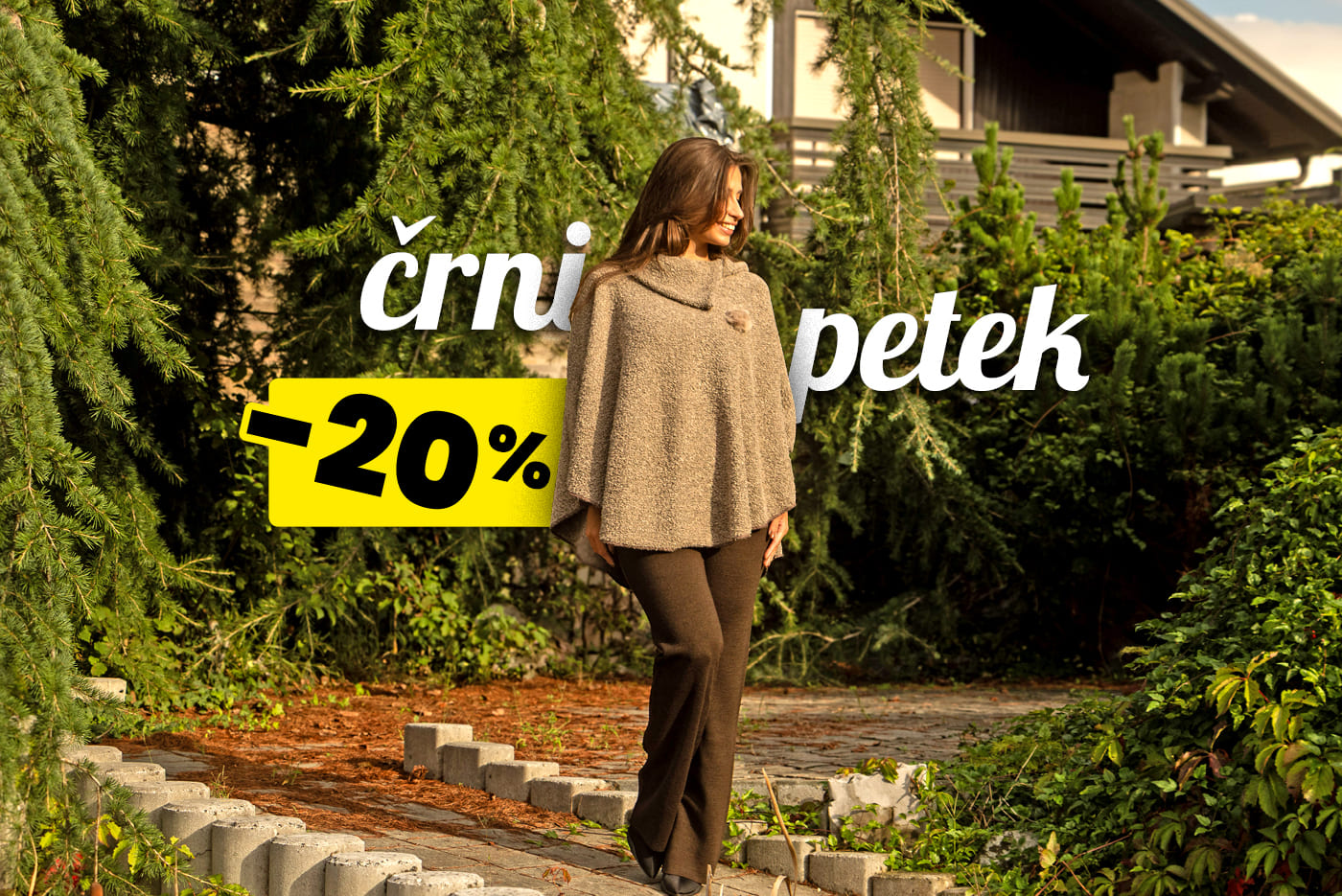 Ste spregledali akcijo Prehitimo črni petek? Nič hudega – sedaj do popusta tudi brez kupona! Od 27. novembra do 3. decembra (ali do razprodaje zalog) vam ponujamo 20 % popust na vse neznižane pletenine!